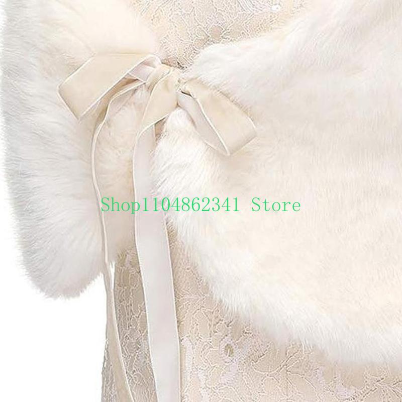 652F Sophisticated Faux Furs S - Stole Wedding Shawl recension och pris