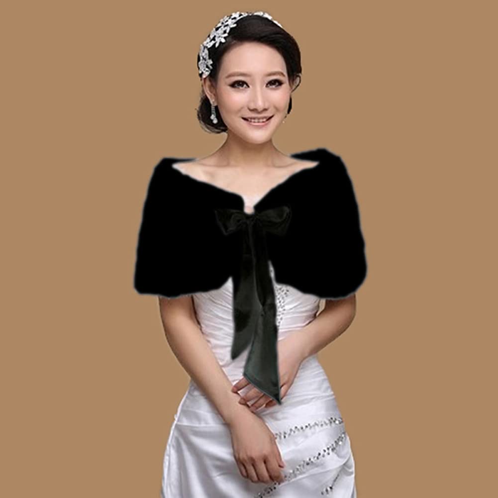 Women's Bridal Wedding Faux Fu - Stole Wedding Shawl recension och pris