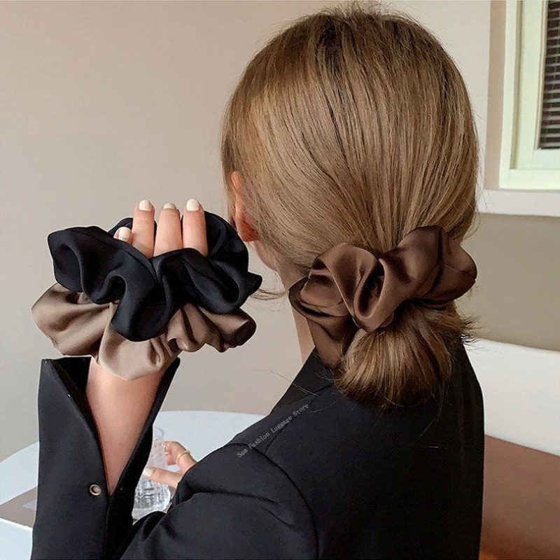 Vintage Silk Hair Scrunchies E - Silk Tie Striped recension och pris