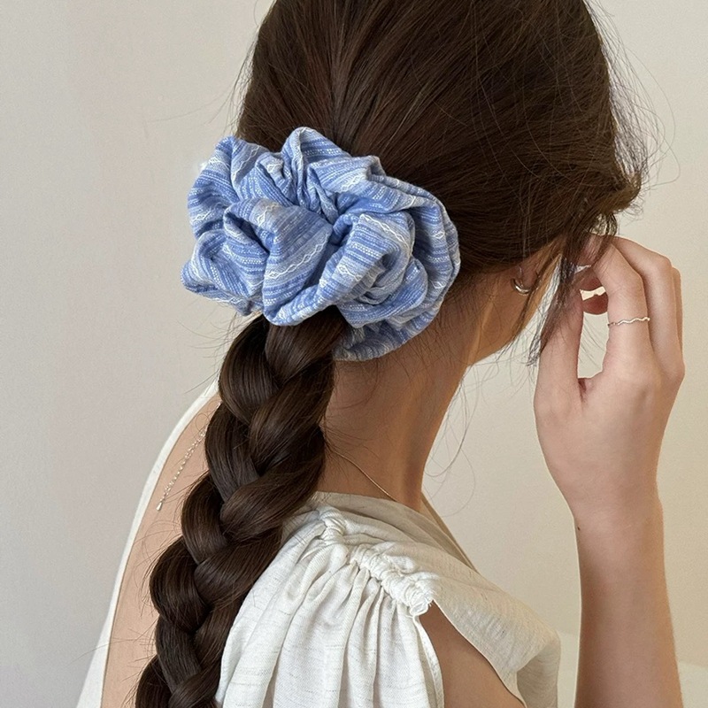 2024 Korea Fashion Stripe Hair - Silk Tie Striped recension och pris