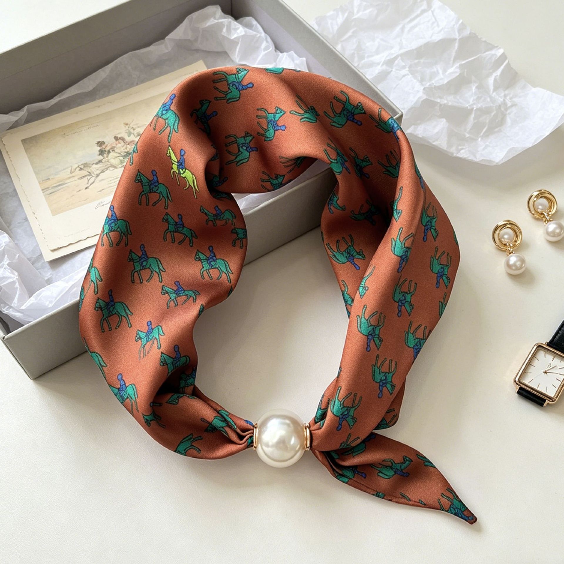 Luxury Knight Pearl Magnetic S - Ascot Neck Scarf recension och pris
