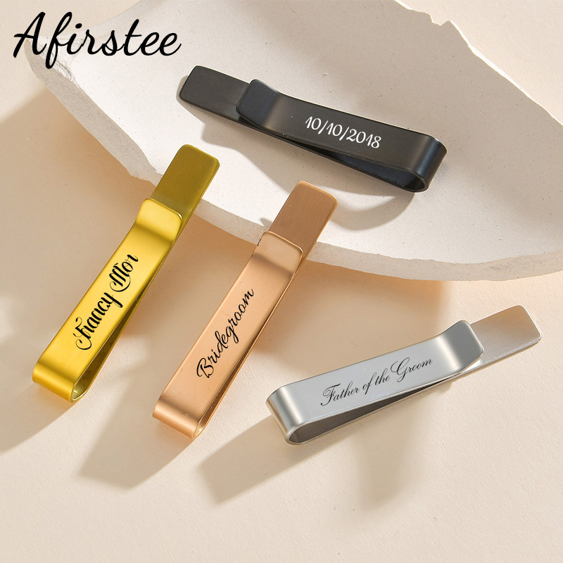 Afirstee Stainless Steel Engra - Tie Bar Set Gift recension och pris