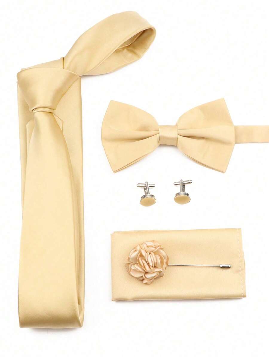 SGIAWETA-5pcs/Set Champagne Co - Pocket Square Set recension och pris