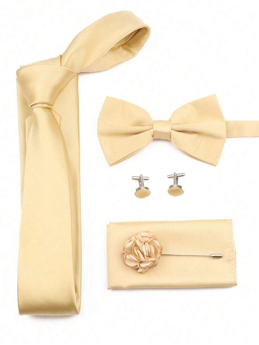 SGIAWETA-5pcs/Set Champagne Co - Pocket Square Set recension och pris