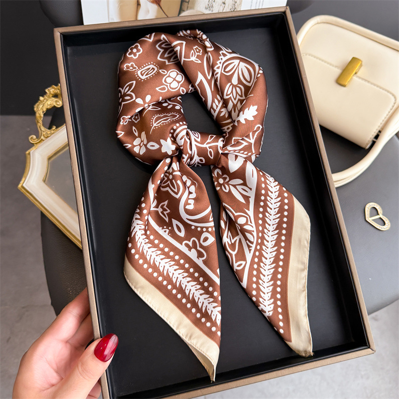 1Pc cashew print fashion silk  - Scarf Silk Square recension och pris