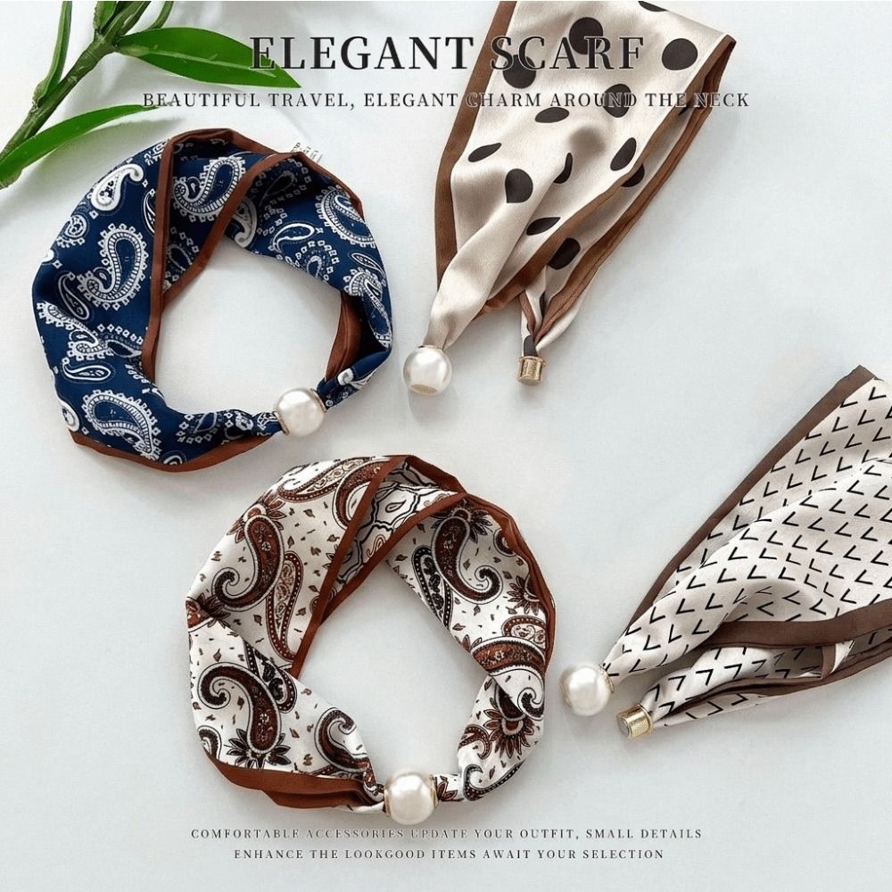 Elegant Magnetic Clasp Pearl S - Ascot Neck Scarf recension och pris