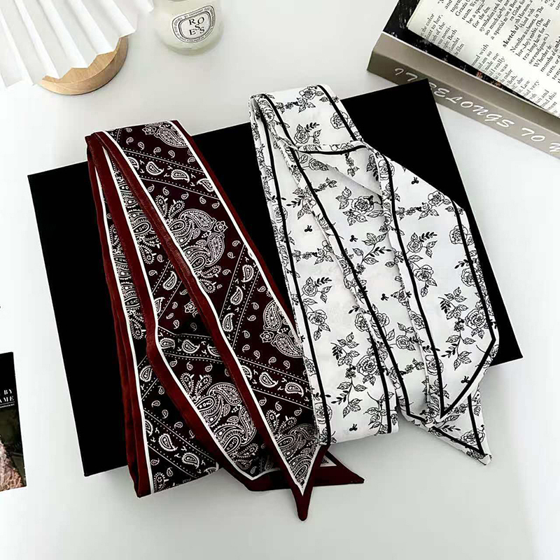 Luxury Fashion Woman Skinny Si - Silk Neck Scarf recension och pris