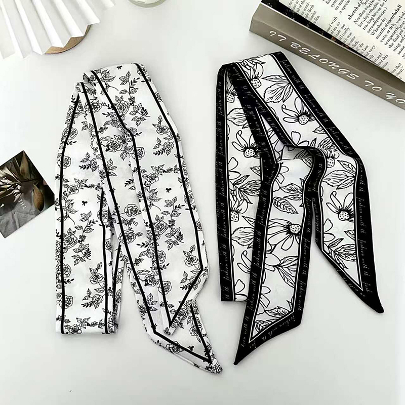 Luxury Fashion Woman Skinny Si - Silk Neck Scarf recension och pris