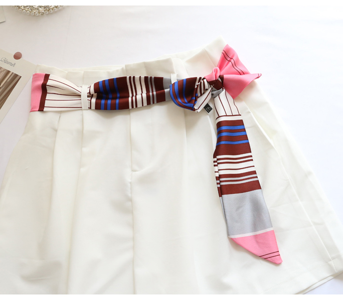 TOP Small Long Silk Neckerchie - Silk Tie Striped recension och pris