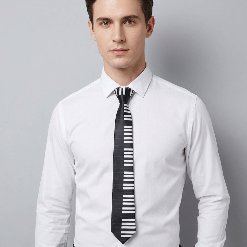 Simple Skinny Piano Necktie Sl - Skinny Tie Men recension och pris